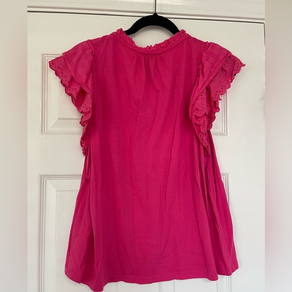 J. Crew Factory Ruffle Eyelet Top - Picture 2 of 3